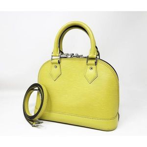 Louis Vuitton Shoulder Bag Epi Alma BB Pistache Yellow